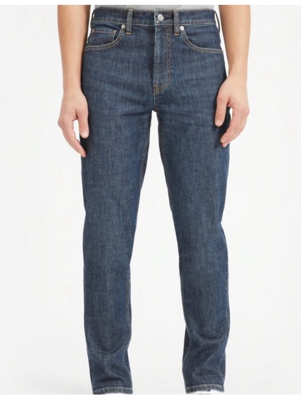 Men's Classic Straight Dark Blue Jeans 32x30